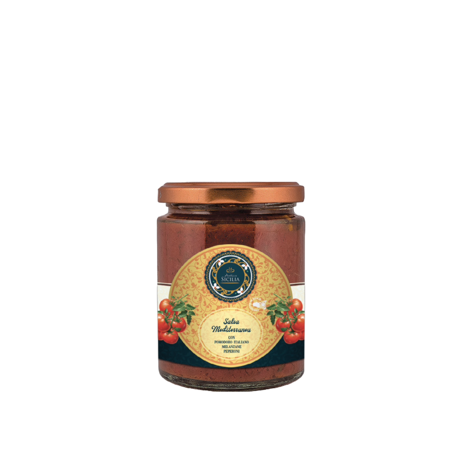 Salsa di pomodoro Mediterranea con Melanzane e Peperoni